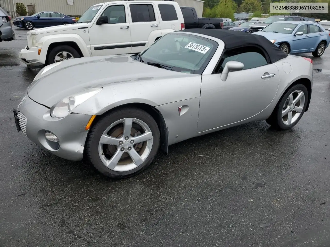 2006 Pontiac Solstice VIN: 1G2MB33B96Y108285 Lot: 55128765