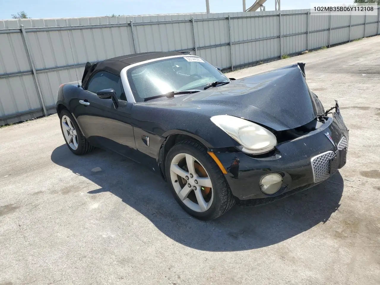 2006 Pontiac Solstice VIN: 1G2MB35B06Y112108 Lot: 55144325