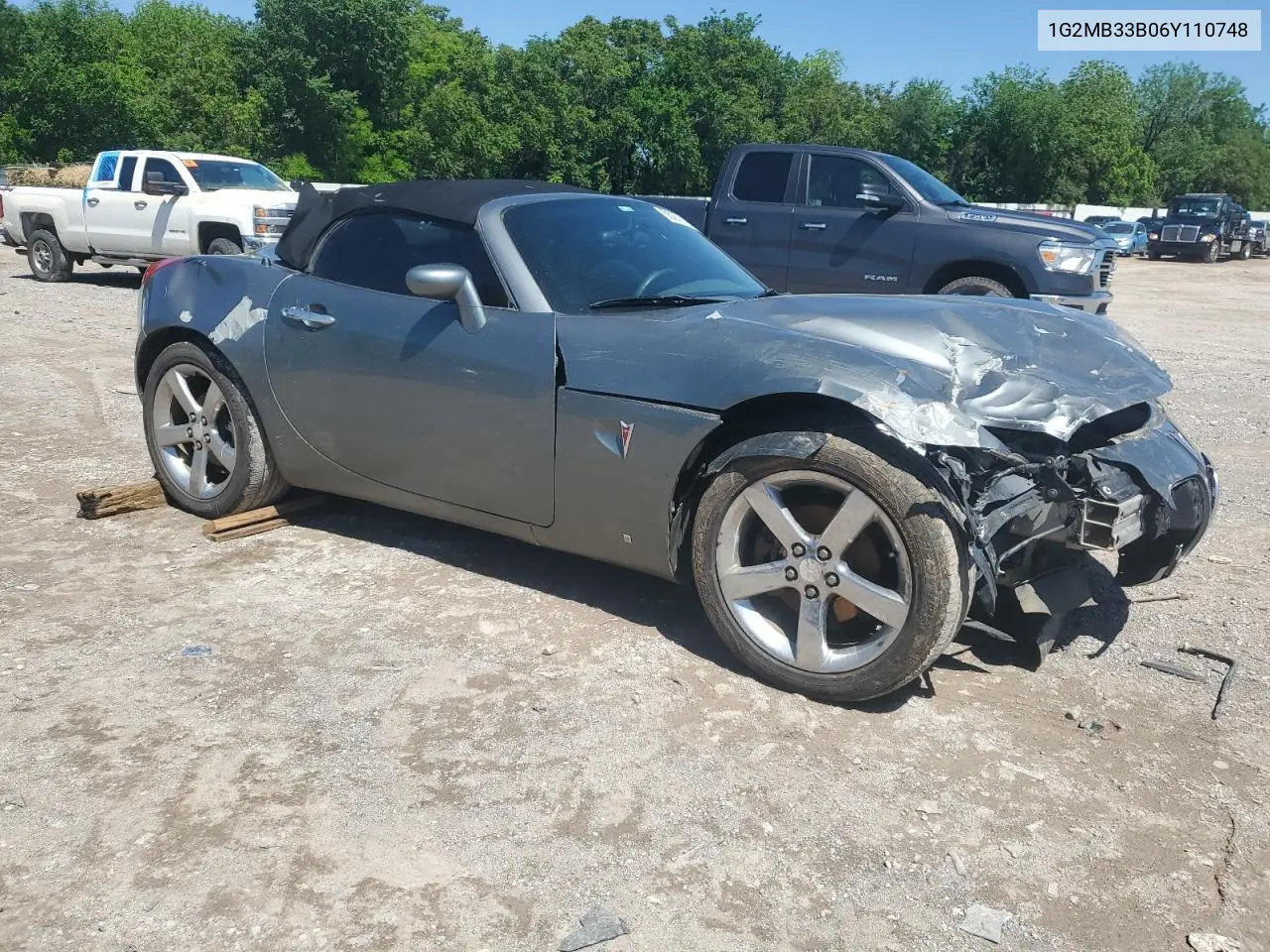 2006 Pontiac Solstice VIN: 1G2MB33B06Y110748 Lot: 55271795