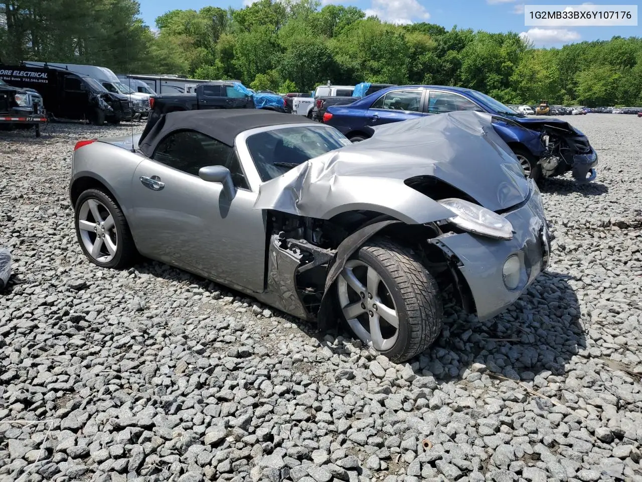 2006 Pontiac Solstice VIN: 1G2MB33BX6Y107176 Lot: 55910885