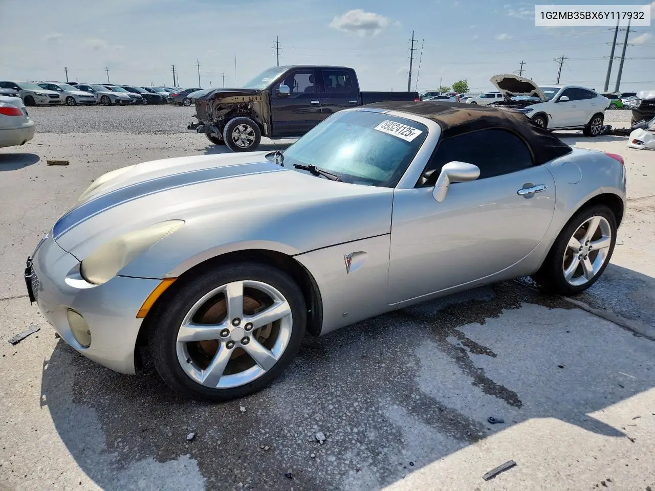 2006 Pontiac Solstice VIN: 1G2MB35BX6Y117932 Lot: 59324125