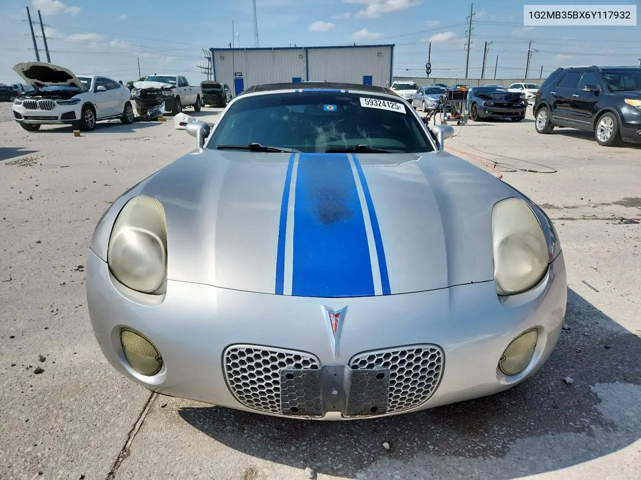 2006 Pontiac Solstice VIN: 1G2MB35BX6Y117932 Lot: 59324125