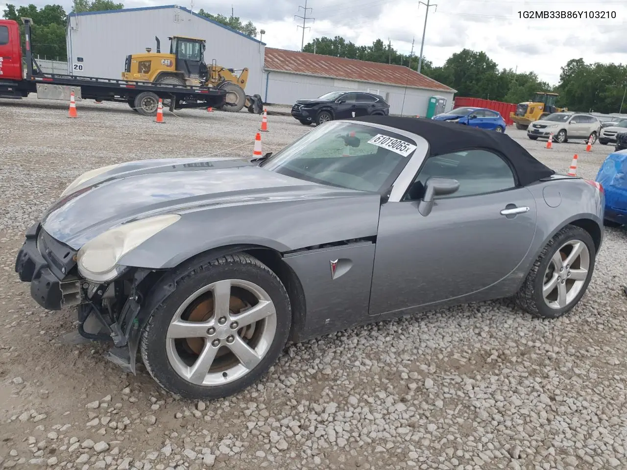 2006 Pontiac Solstice VIN: 1G2MB33B86Y103210 Lot: 61019065
