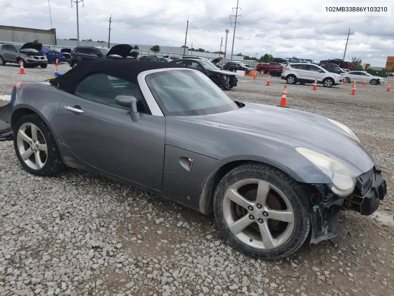 2006 Pontiac Solstice VIN: 1G2MB33B86Y103210 Lot: 61019065