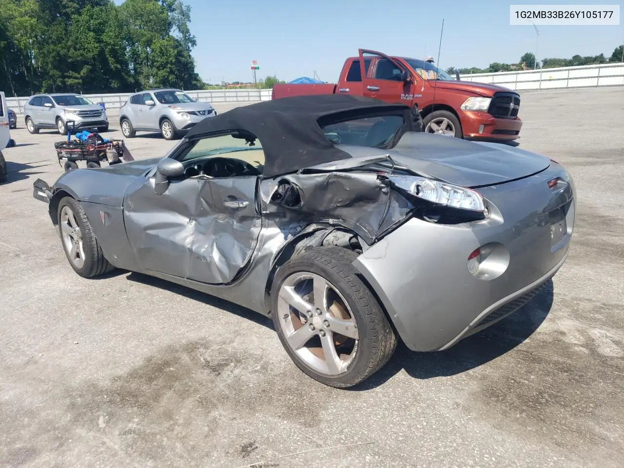 2006 Pontiac Solstice VIN: 1G2MB33B26Y105177 Lot: 61655155