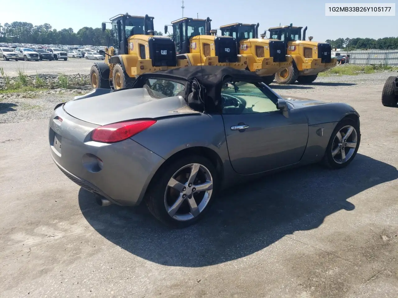 2006 Pontiac Solstice VIN: 1G2MB33B26Y105177 Lot: 61655155
