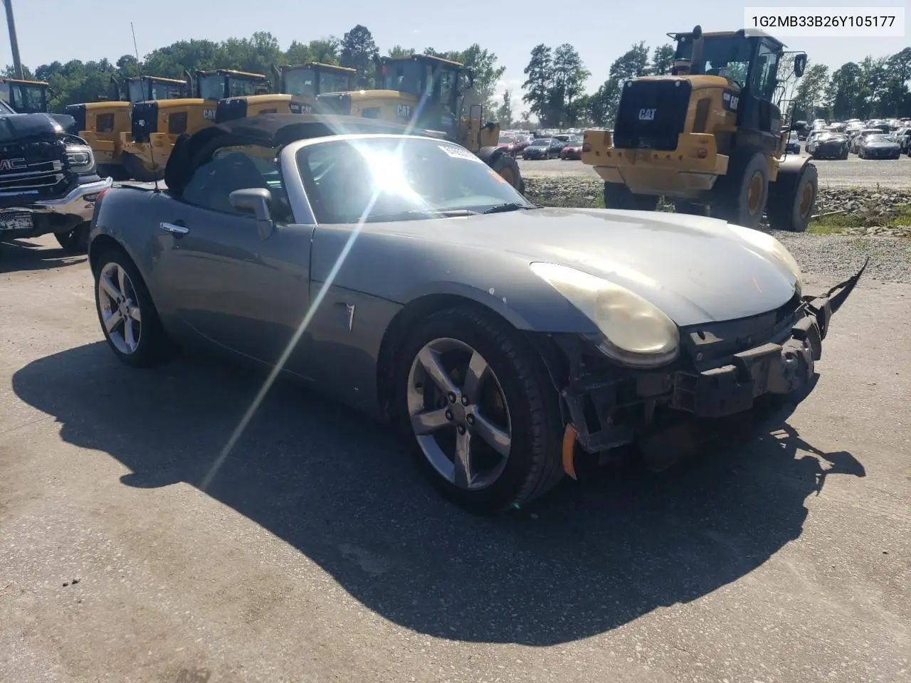 2006 Pontiac Solstice VIN: 1G2MB33B26Y105177 Lot: 61655155