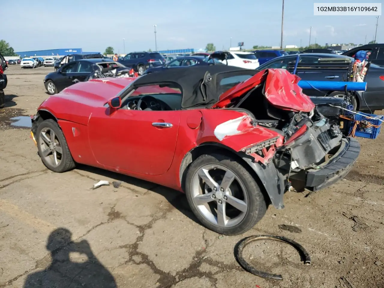 2006 Pontiac Solstice VIN: 1G2MB33B16Y109642 Lot: 61749185