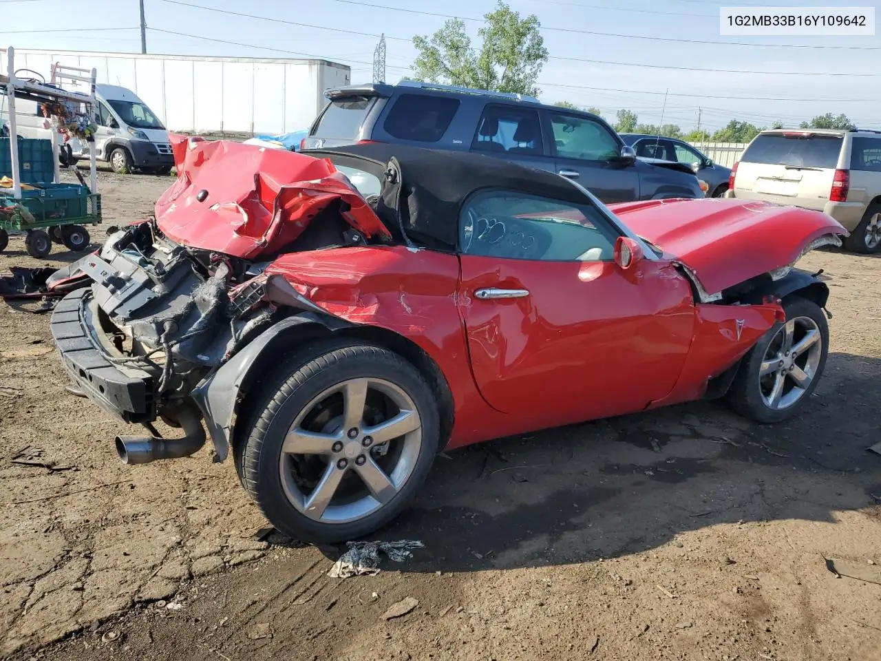 2006 Pontiac Solstice VIN: 1G2MB33B16Y109642 Lot: 61749185