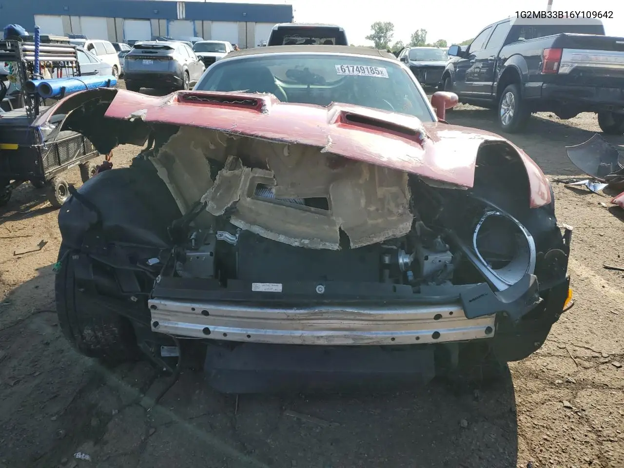 2006 Pontiac Solstice VIN: 1G2MB33B16Y109642 Lot: 61749185