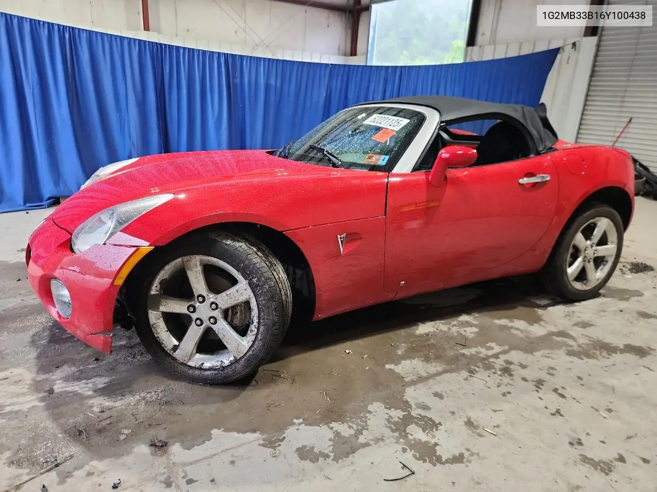 2006 Pontiac Solstice VIN: 1G2MB33B16Y100438 Lot: 62221125