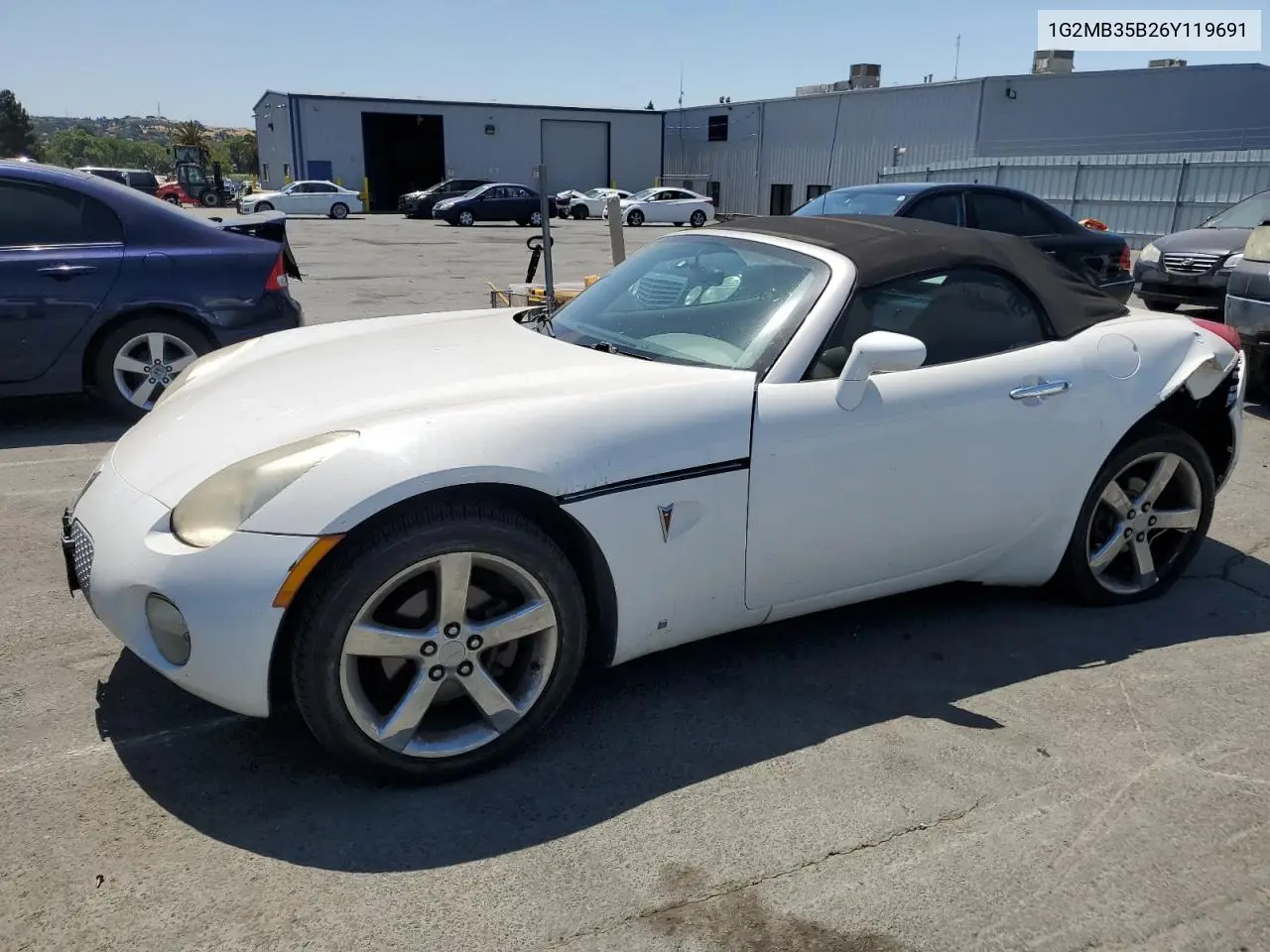 2006 Pontiac Solstice VIN: 1G2MB35B26Y119691 Lot: 62393485