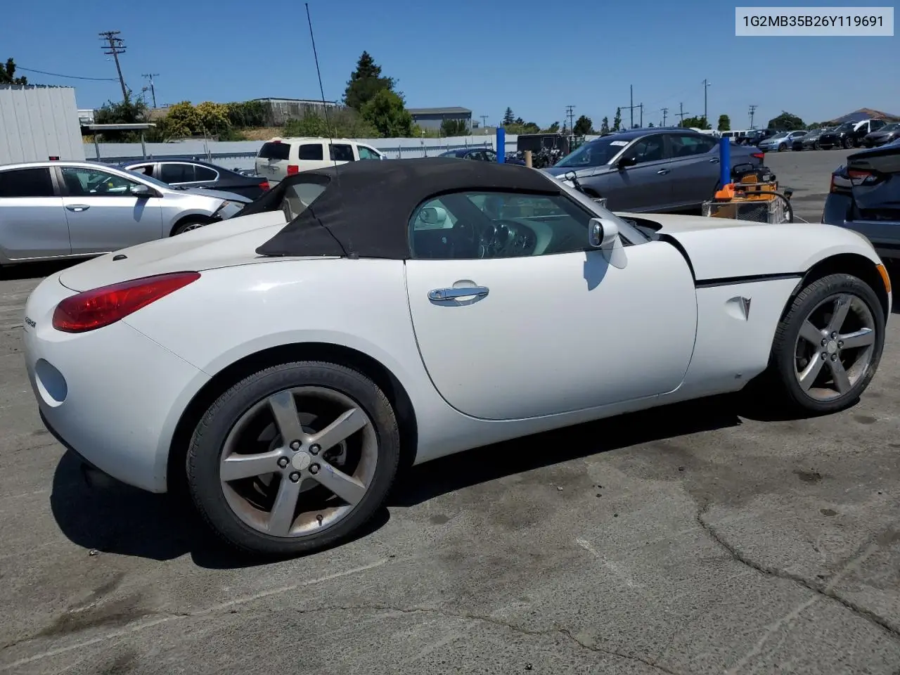 2006 Pontiac Solstice VIN: 1G2MB35B26Y119691 Lot: 62393485