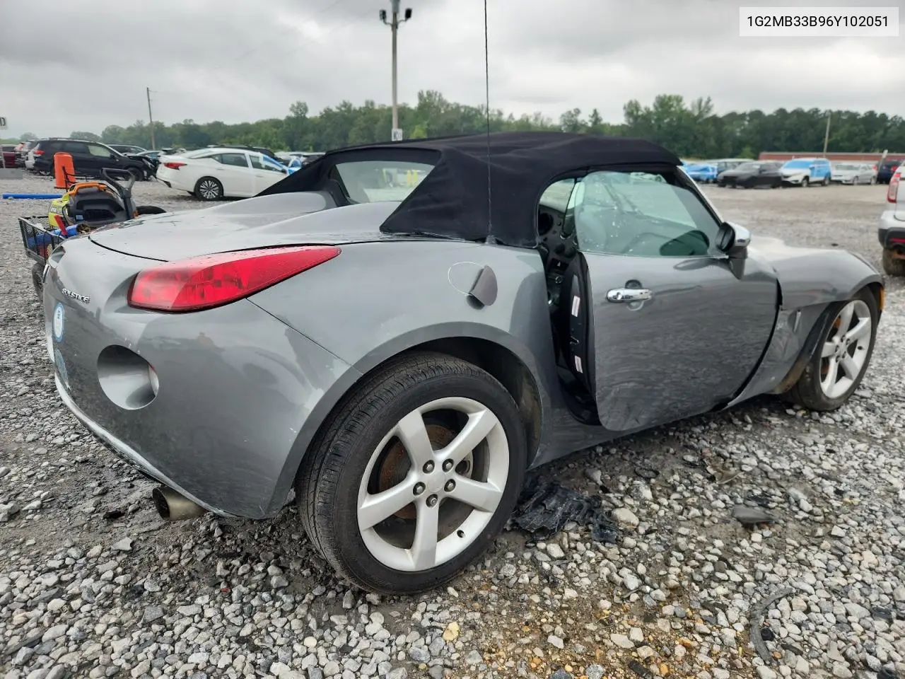 2006 Pontiac Solstice VIN: 1G2MB33B96Y102051 Lot: 62751495