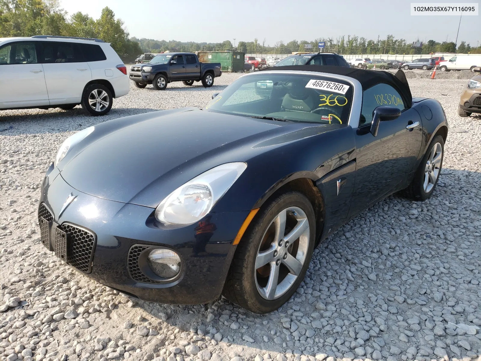 2007 Pontiac Solstice Gxp VIN: 1G2MG35X67Y116095 Lot: 46676260