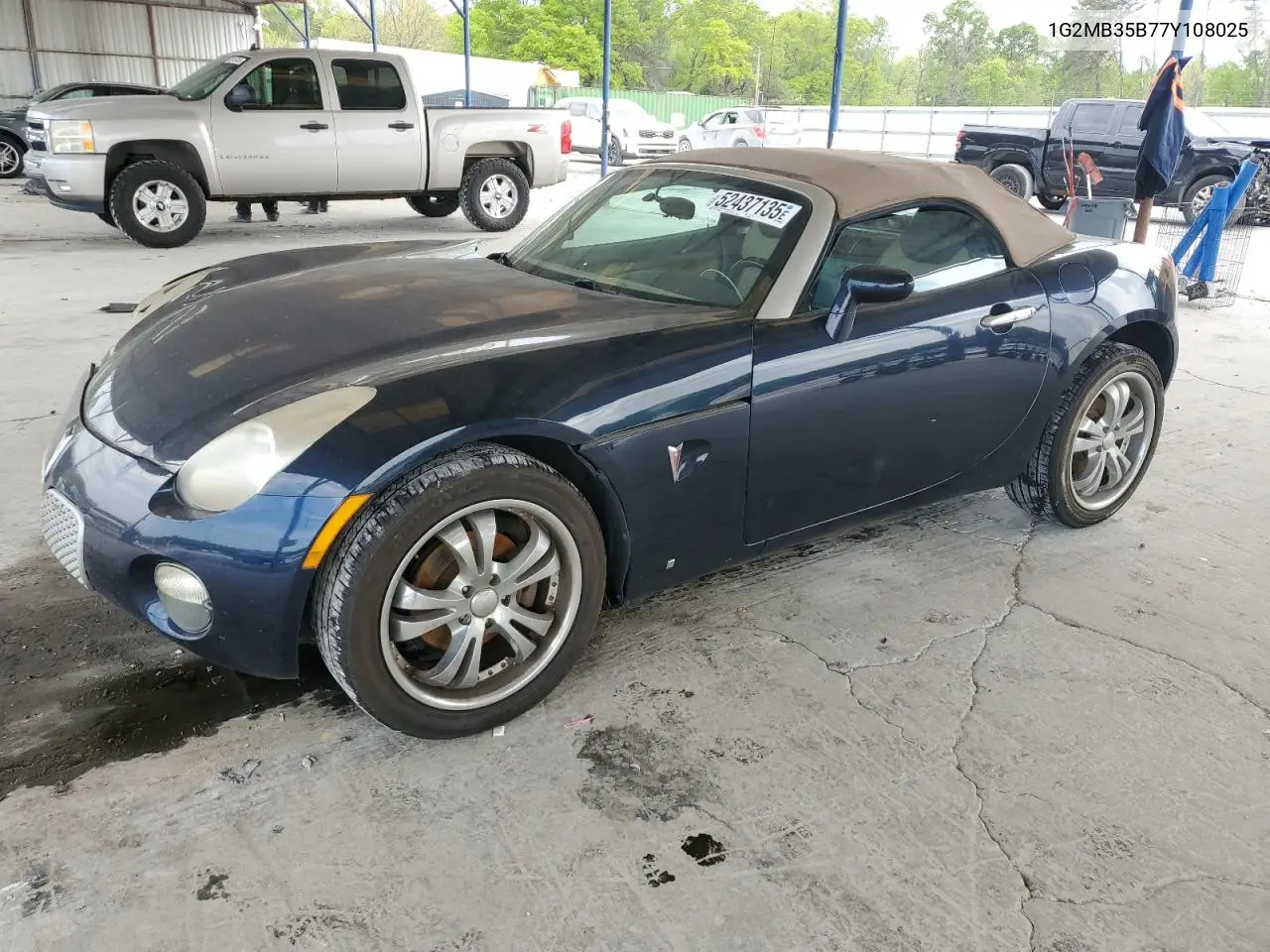 2007 Pontiac Solstice VIN: 1G2MB35B77Y108025 Lot: 52437135