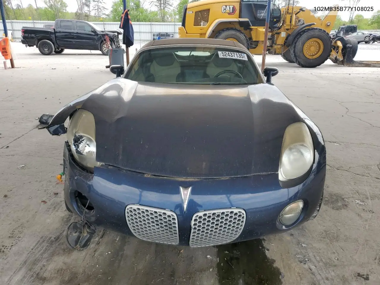 2007 Pontiac Solstice VIN: 1G2MB35B77Y108025 Lot: 52437135