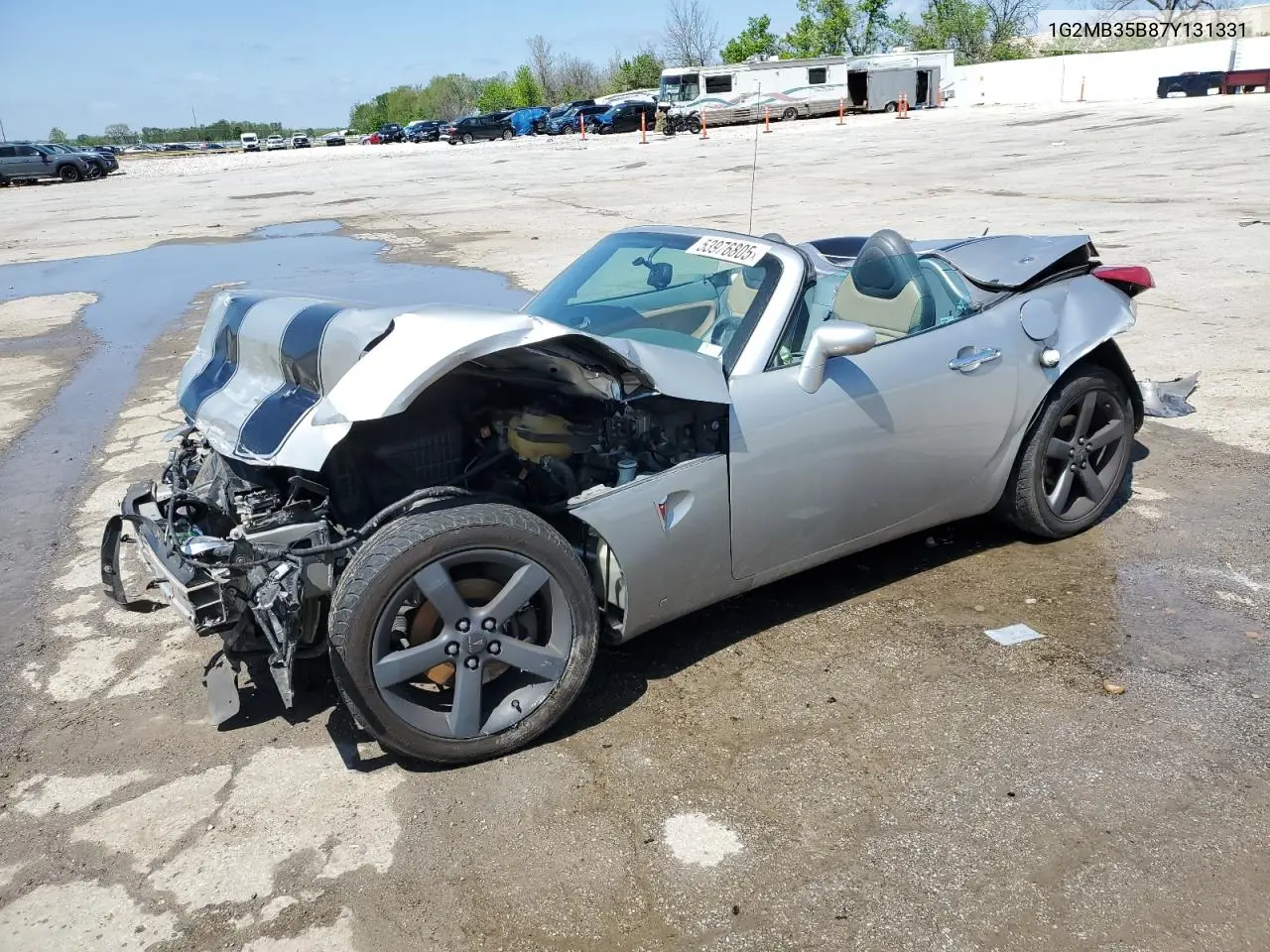 2007 Pontiac Solstice VIN: 1G2MB35B87Y131331 Lot: 53976805