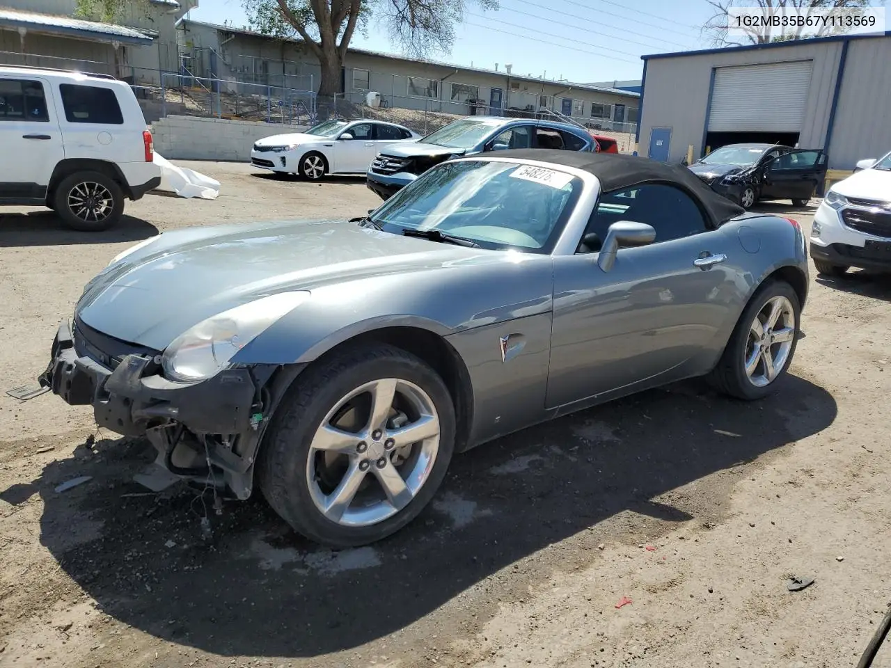 2007 Pontiac Solstice VIN: 1G2MB35B67Y113569 Lot: 54827865