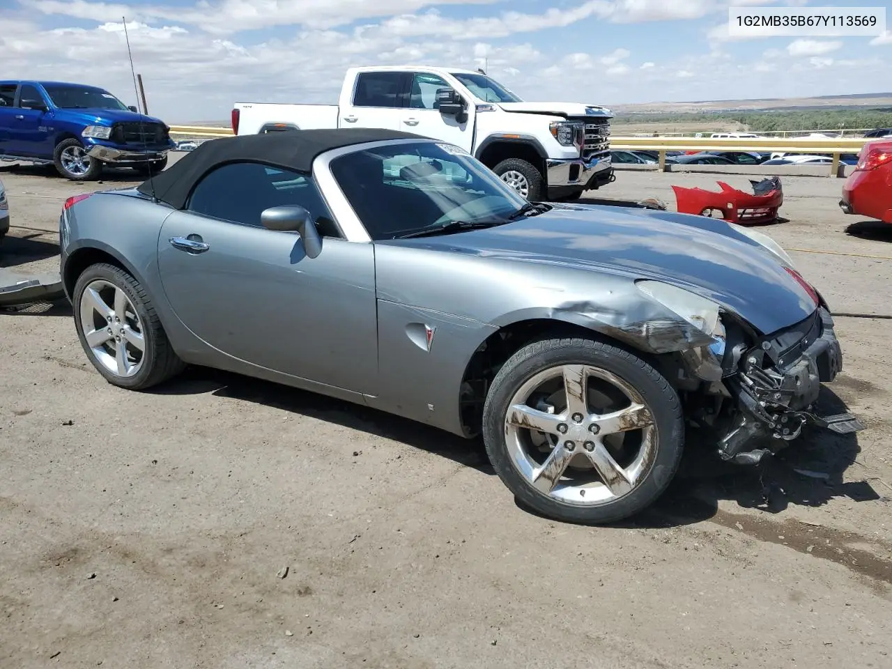 2007 Pontiac Solstice VIN: 1G2MB35B67Y113569 Lot: 54827865
