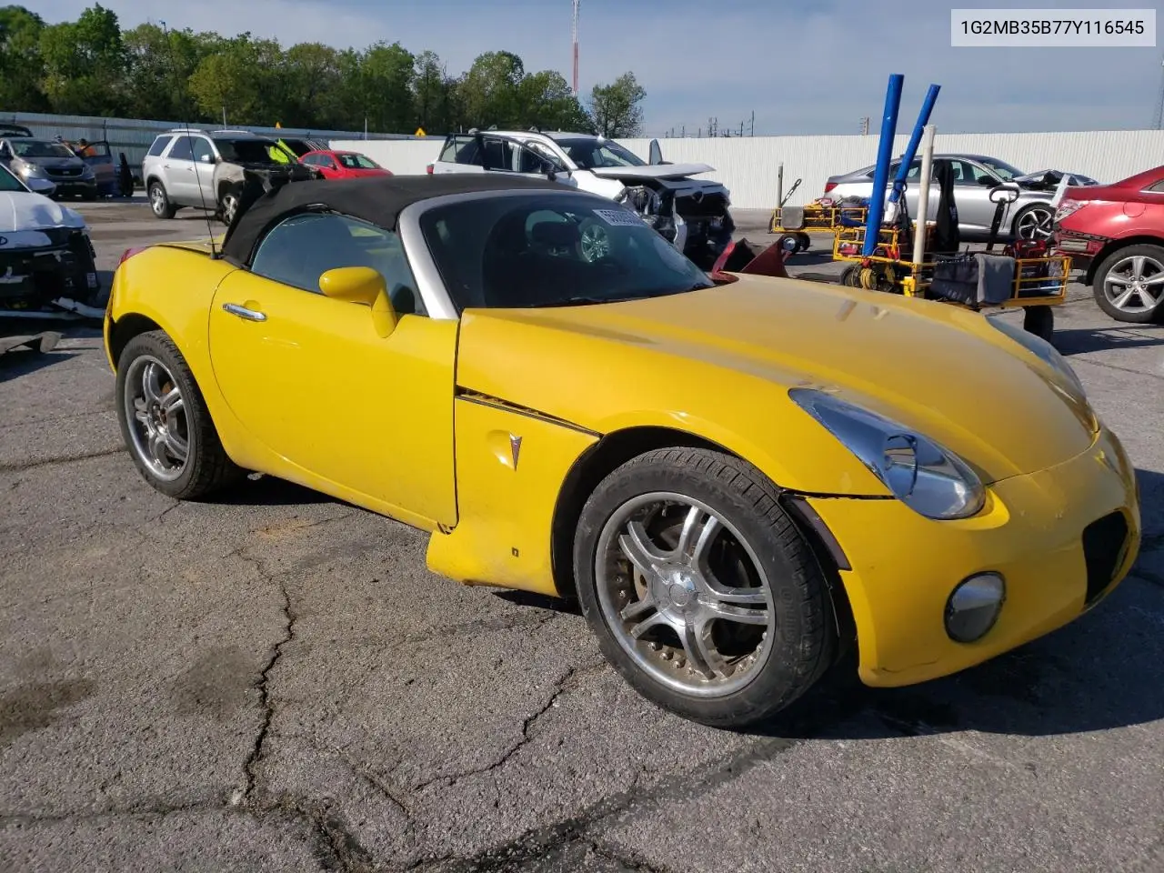 2007 Pontiac Solstice VIN: 1G2MB35B77Y116545 Lot: 55688935