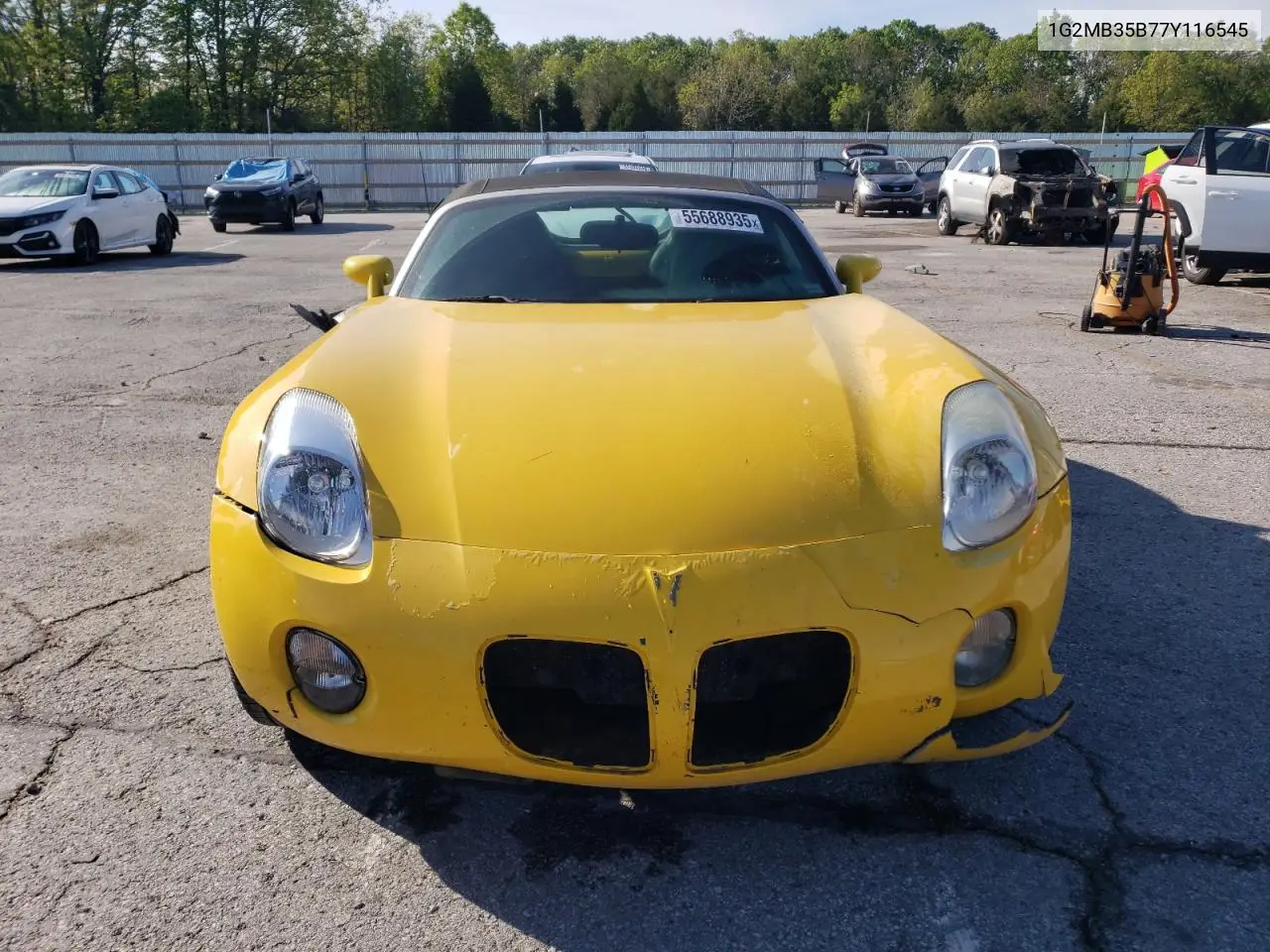 2007 Pontiac Solstice VIN: 1G2MB35B77Y116545 Lot: 55688935