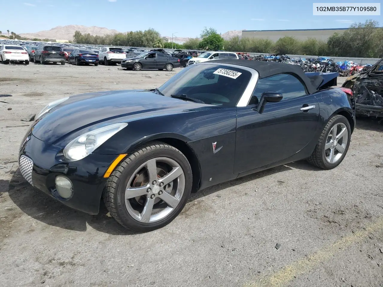 2007 Pontiac Solstice VIN: 1G2MB35B77Y109580 Lot: 57350255