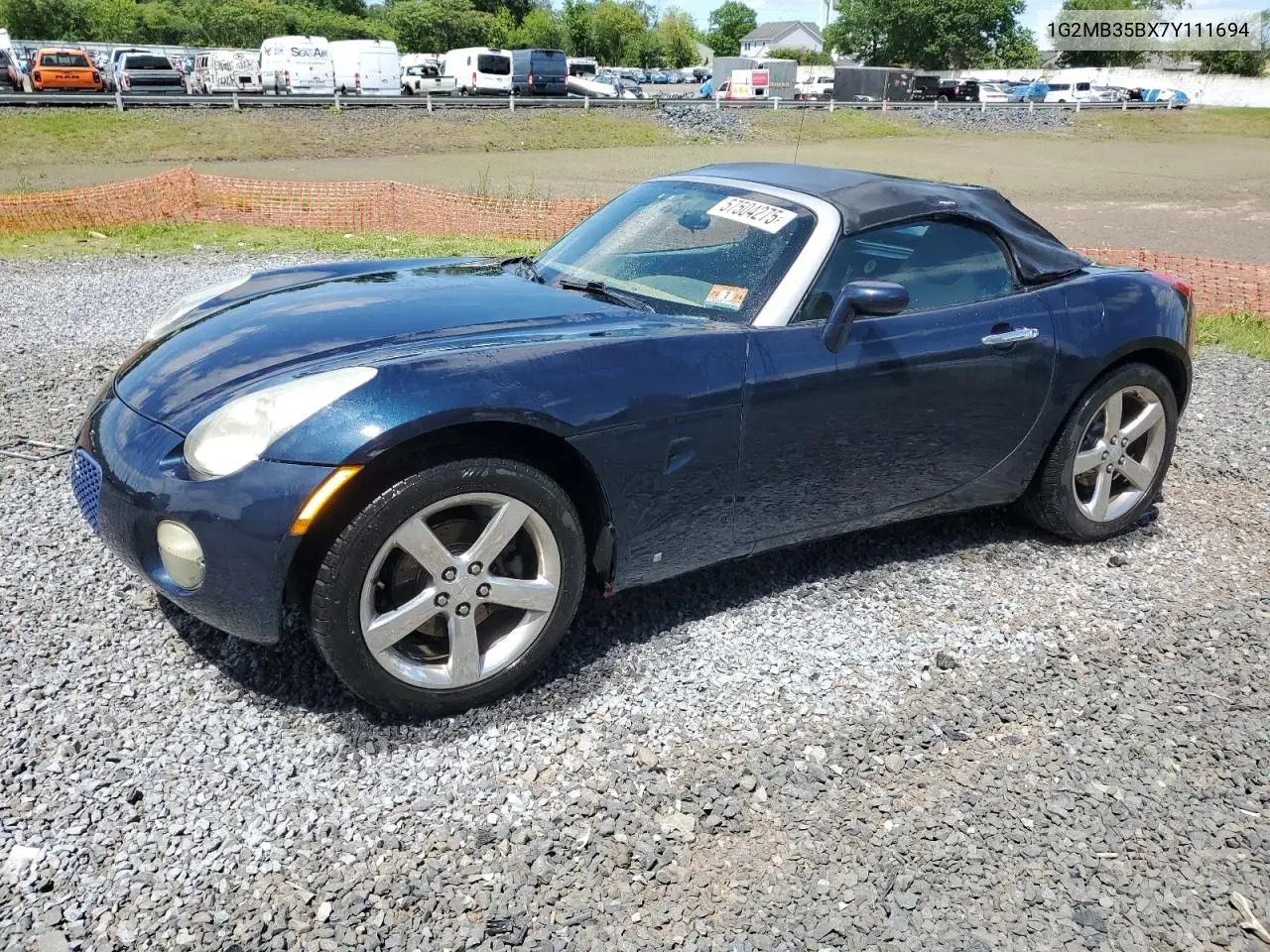 2007 Pontiac Solstice VIN: 1G2MB35BX7Y111694 Lot: 57504275