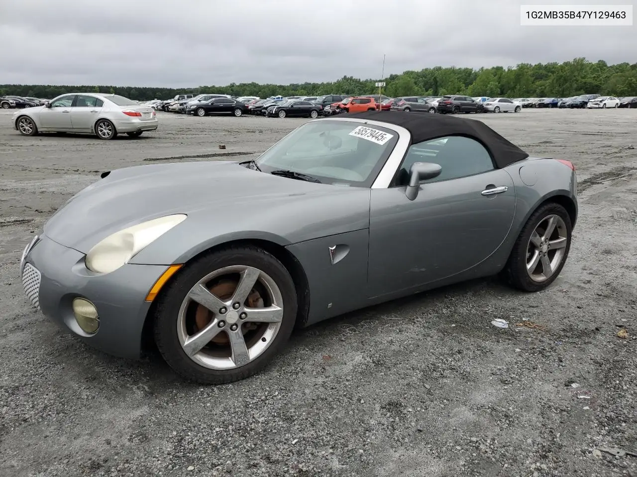 2007 Pontiac Solstice VIN: 1G2MB35B47Y129463 Lot: 58579445