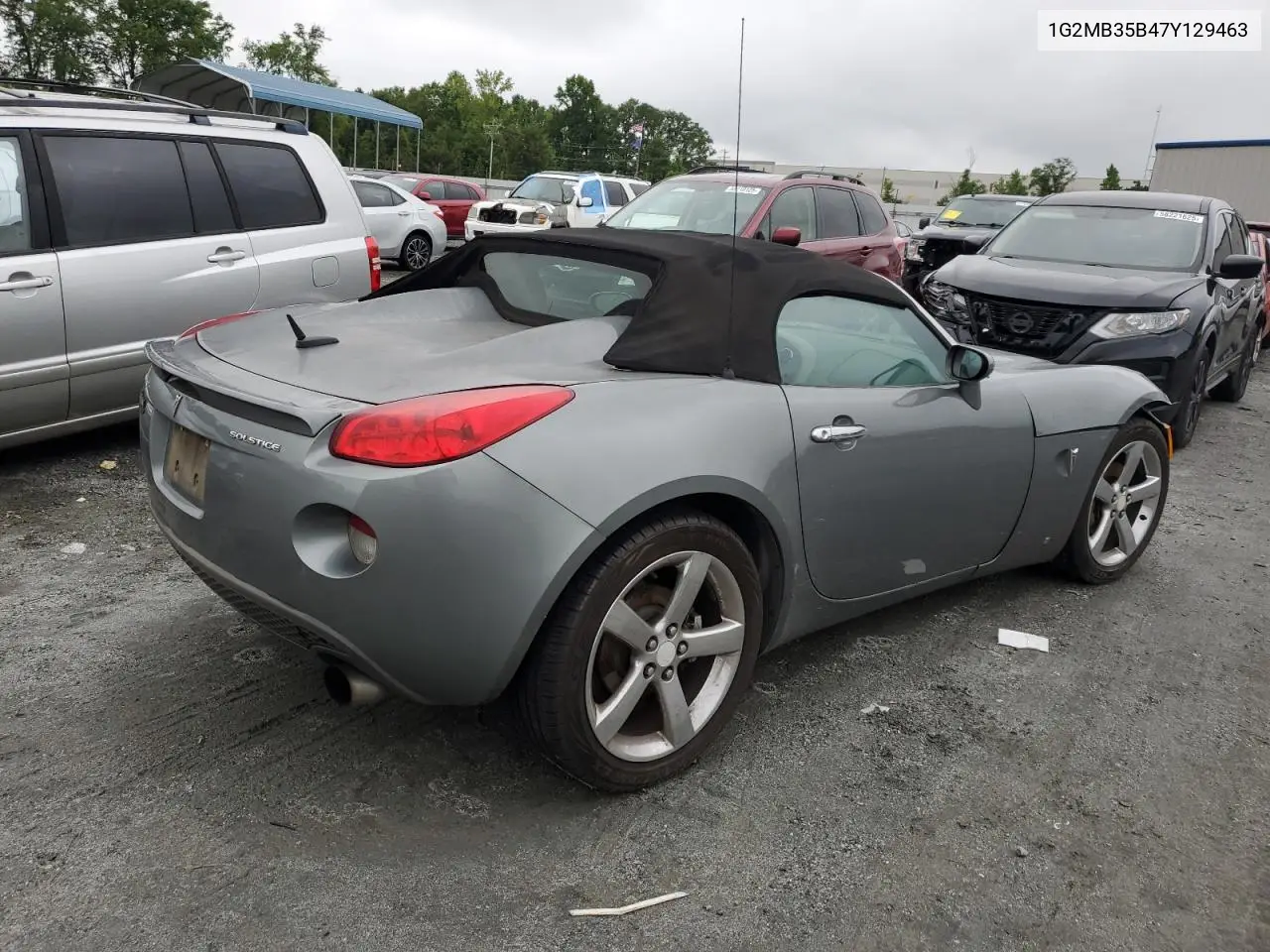 2007 Pontiac Solstice VIN: 1G2MB35B47Y129463 Lot: 58579445