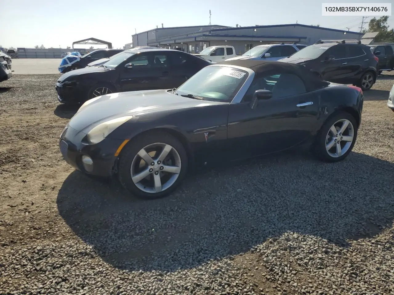 2007 Pontiac Solstice VIN: 1G2MB35BX7Y140676 Lot: 62403735