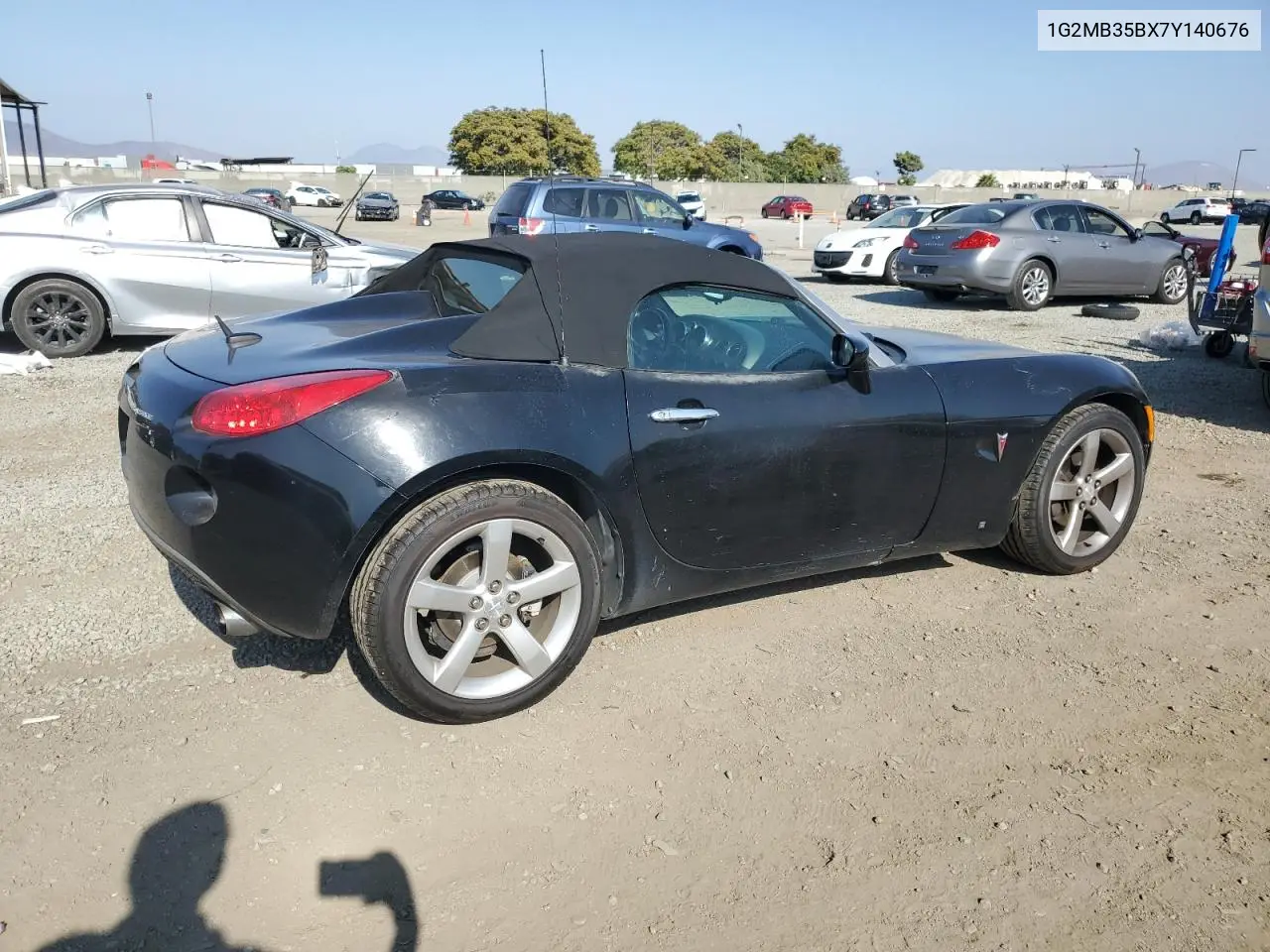 2007 Pontiac Solstice VIN: 1G2MB35BX7Y140676 Lot: 62403735