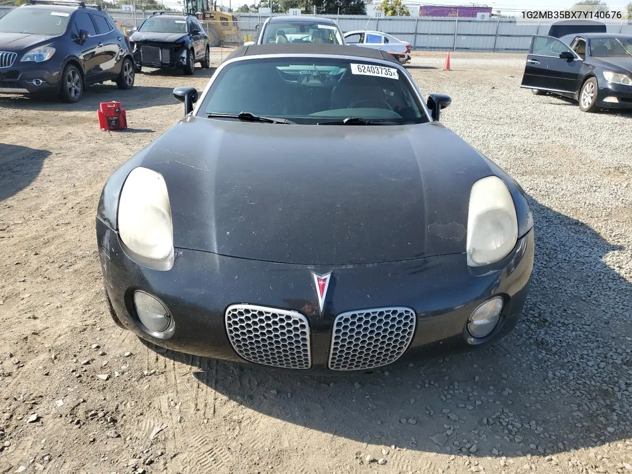 2007 Pontiac Solstice VIN: 1G2MB35BX7Y140676 Lot: 62403735