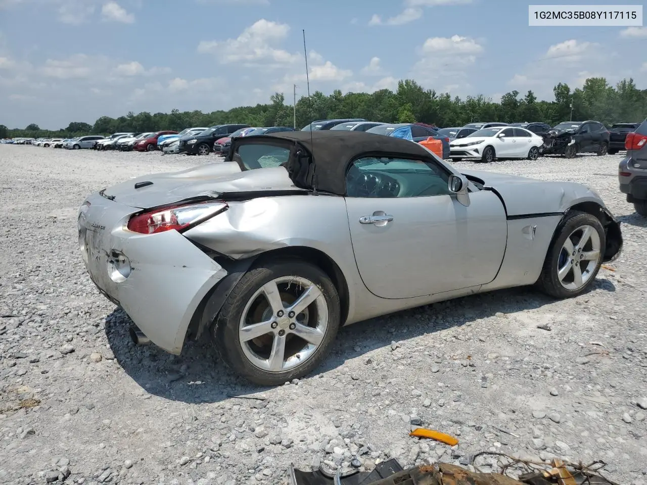 2008 Pontiac Solstice VIN: 1G2MC35B08Y117115 Lot: 58510165