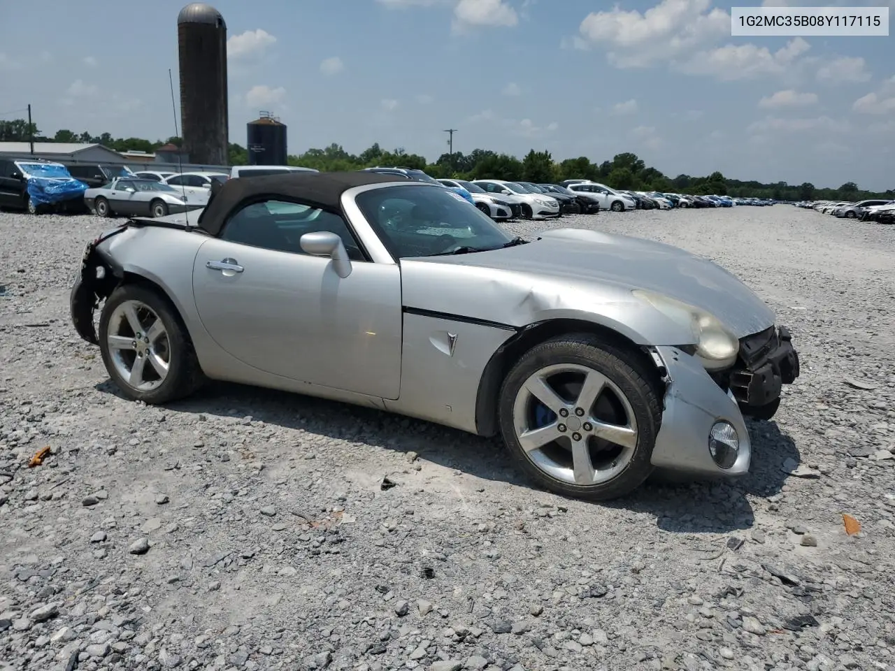 2008 Pontiac Solstice VIN: 1G2MC35B08Y117115 Lot: 58510165
