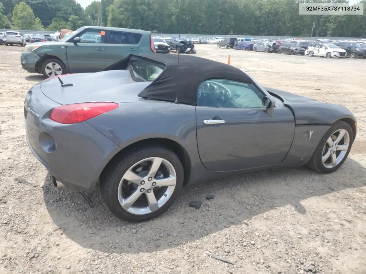 2008 Pontiac Solstice Gxp VIN: 1G2MF35X78Y118734 Lot: 59556115