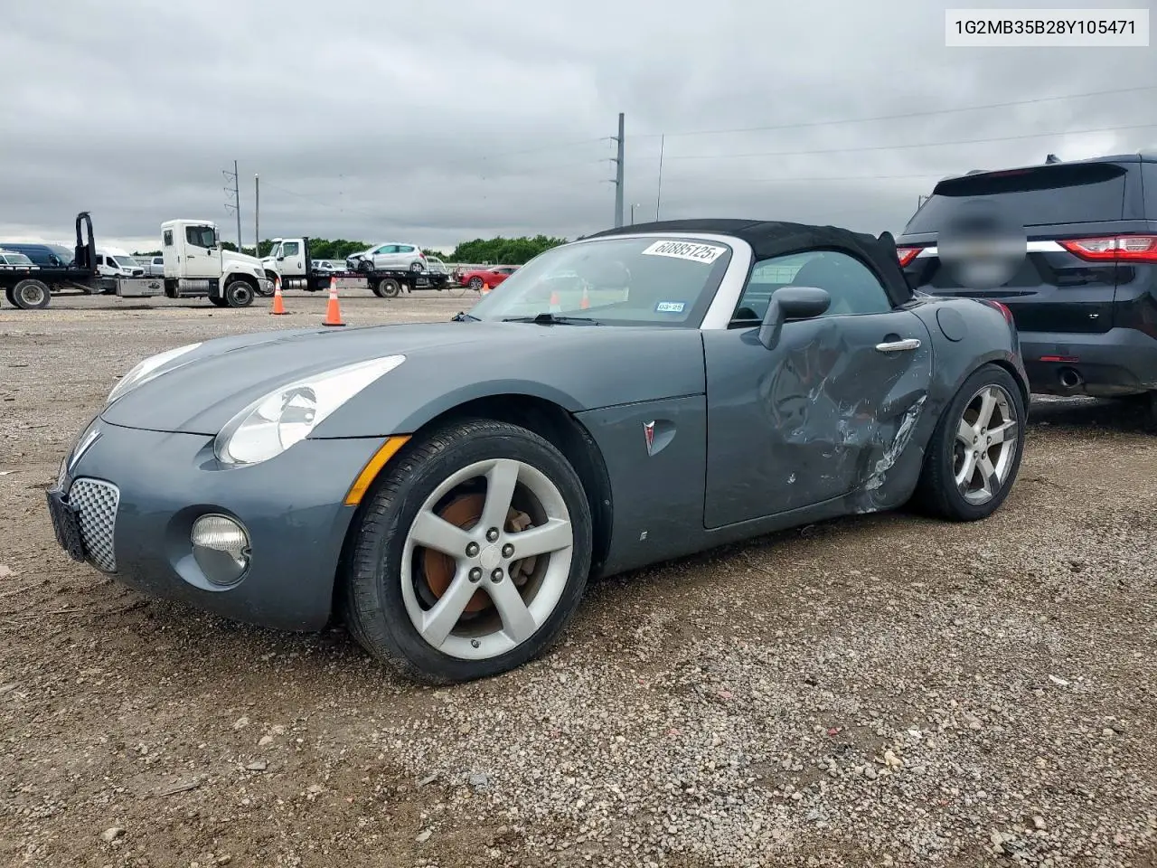 2008 Pontiac Solstice VIN: 1G2MB35B28Y105471 Lot: 60885125