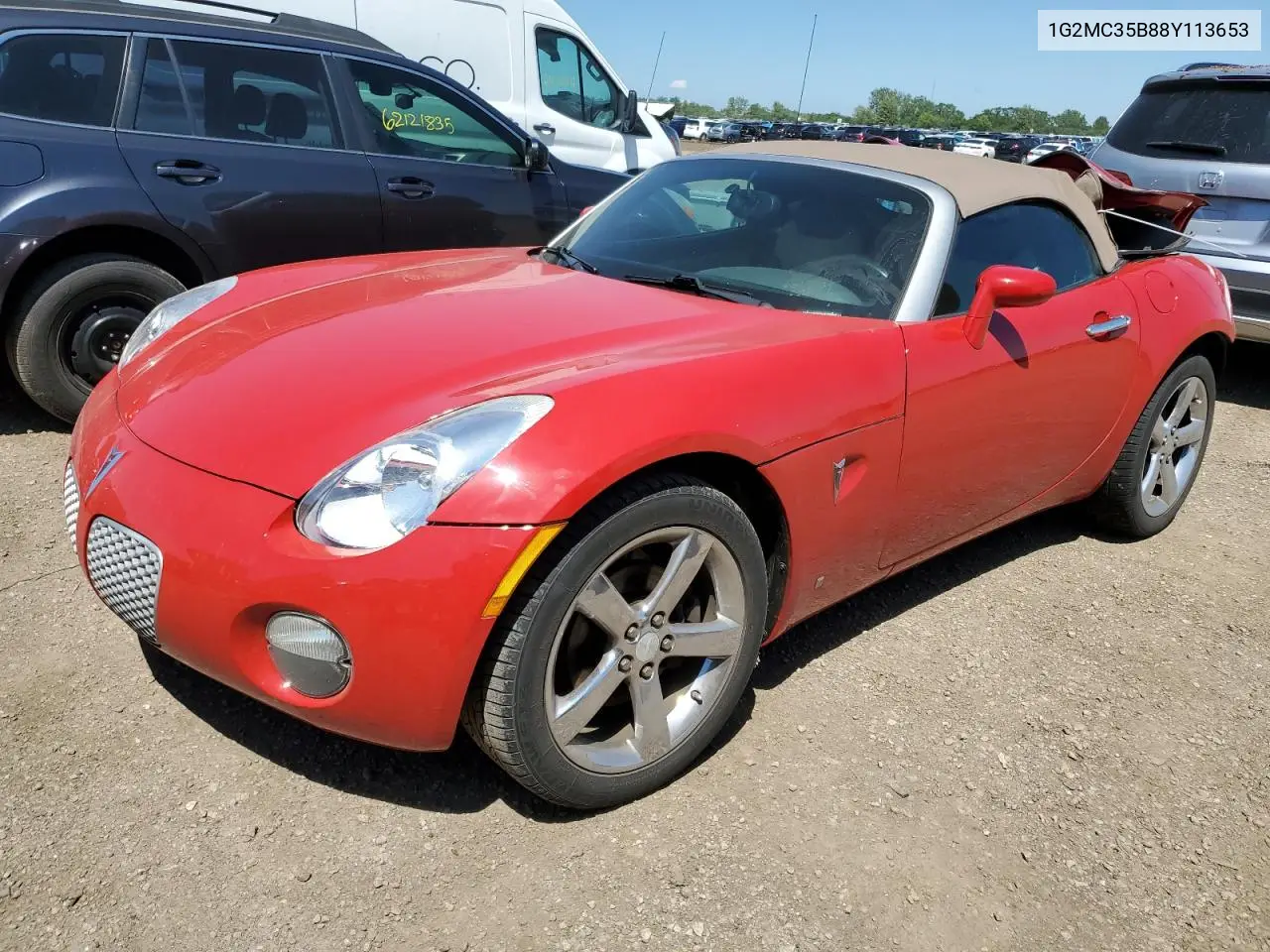 2008 Pontiac Solstice VIN: 1G2MC35B88Y113653 Lot: 62006075
