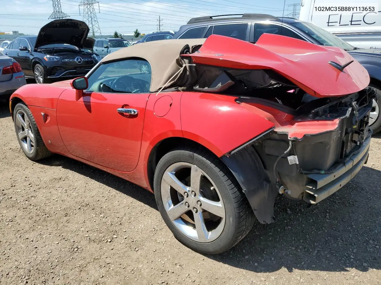 2008 Pontiac Solstice VIN: 1G2MC35B88Y113653 Lot: 62006075