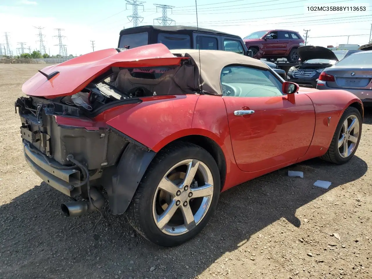 2008 Pontiac Solstice VIN: 1G2MC35B88Y113653 Lot: 62006075