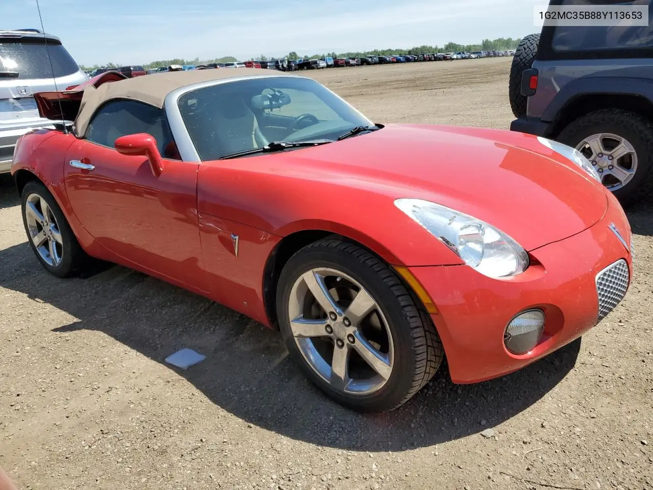 2008 Pontiac Solstice VIN: 1G2MC35B88Y113653 Lot: 62006075