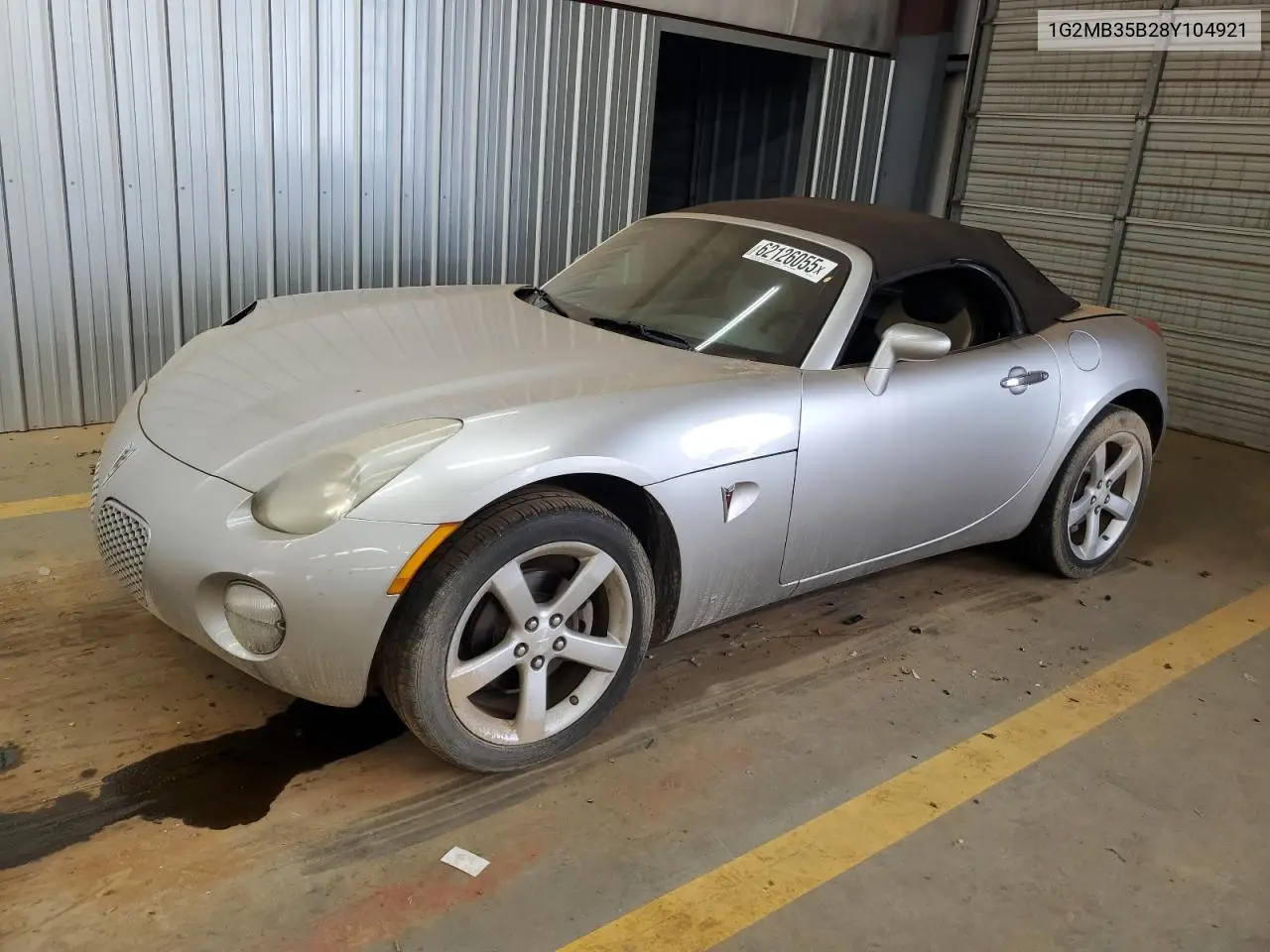 2008 Pontiac Solstice VIN: 1G2MB35B28Y104921 Lot: 62126055