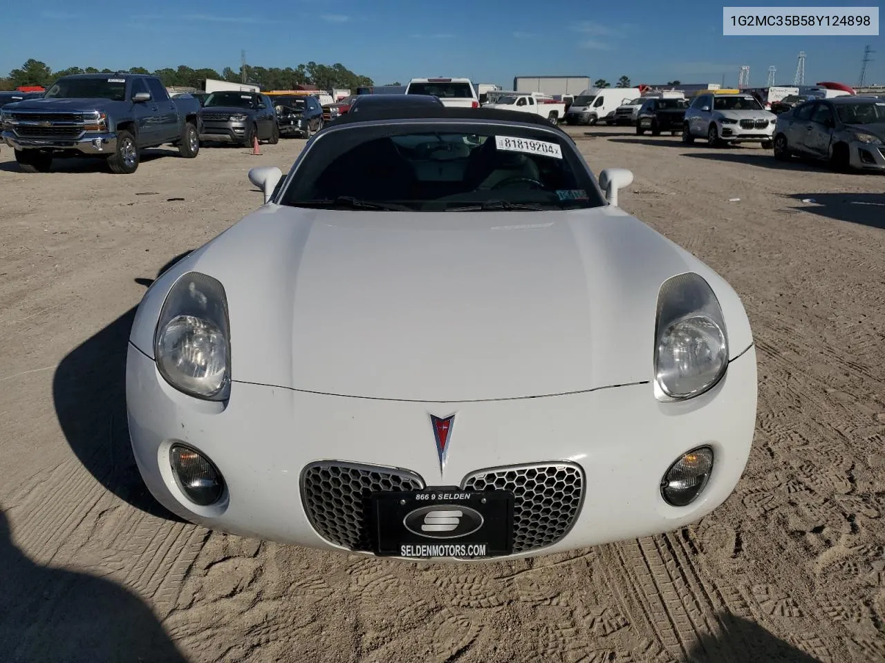 2008 Pontiac Solstice VIN: 1G2MC35B58Y124898 Lot: 81819204