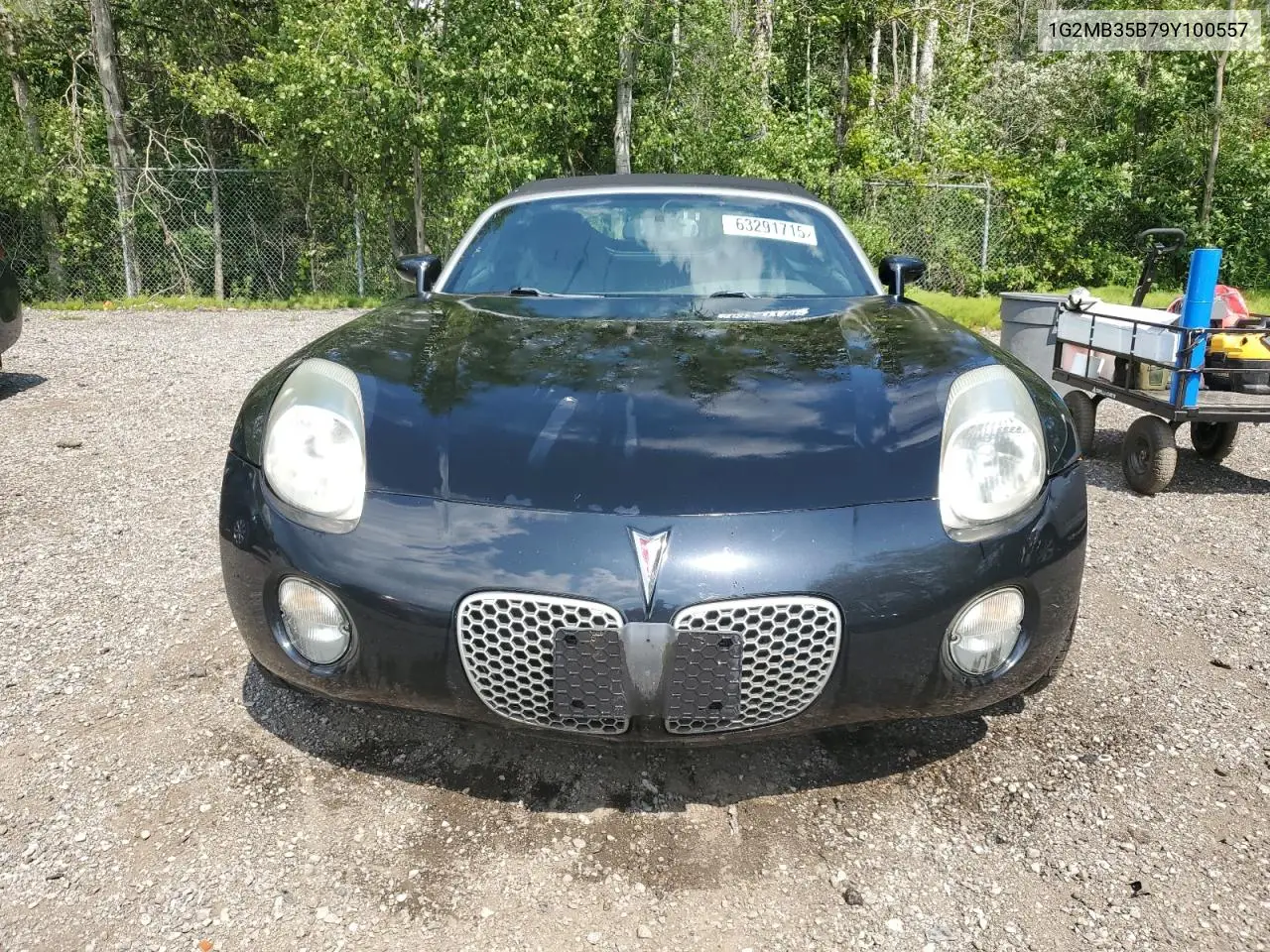 2009 Pontiac Solstice VIN: 1G2MB35B79Y100557 Lot: 63291715