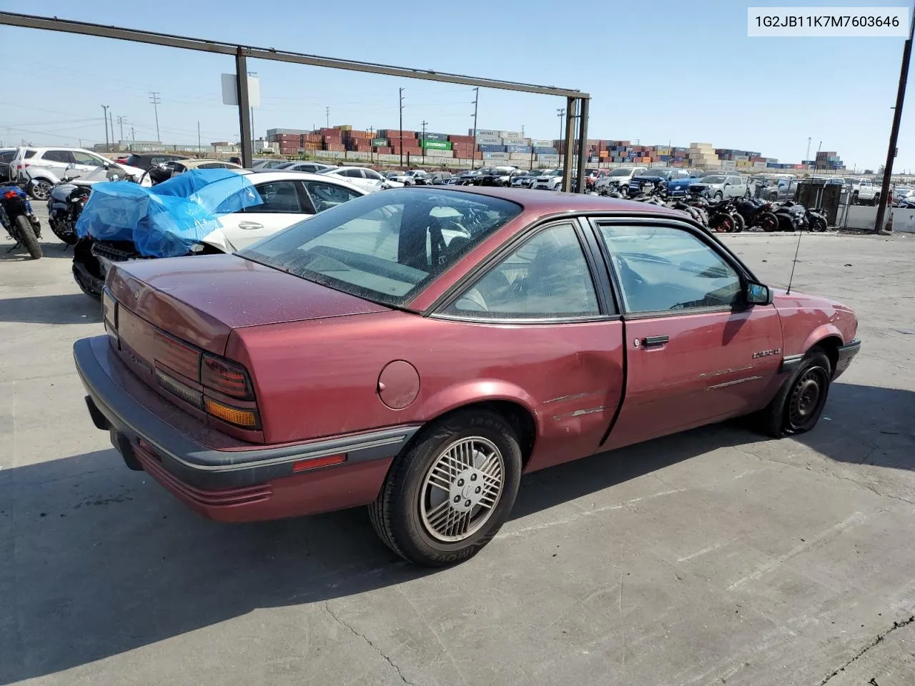 1991 Pontiac Sunbird Le VIN: 1G2JB11K7M7603646 Lot: 79026564