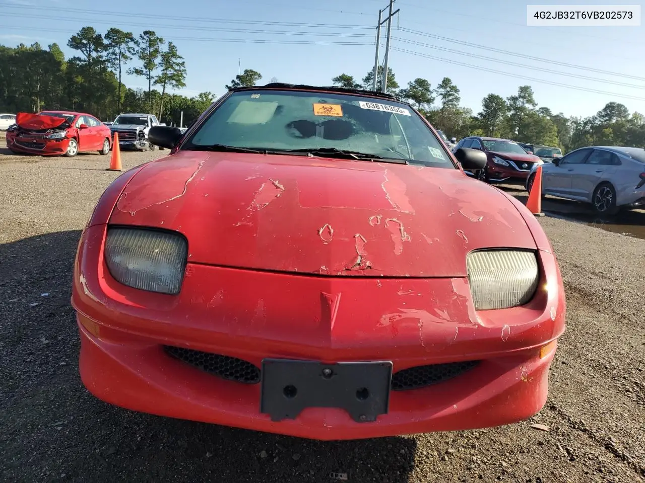 1997 Pontiac Sunfire Se VIN: 4G2JB32T6VB202573 Lot: 63816355
