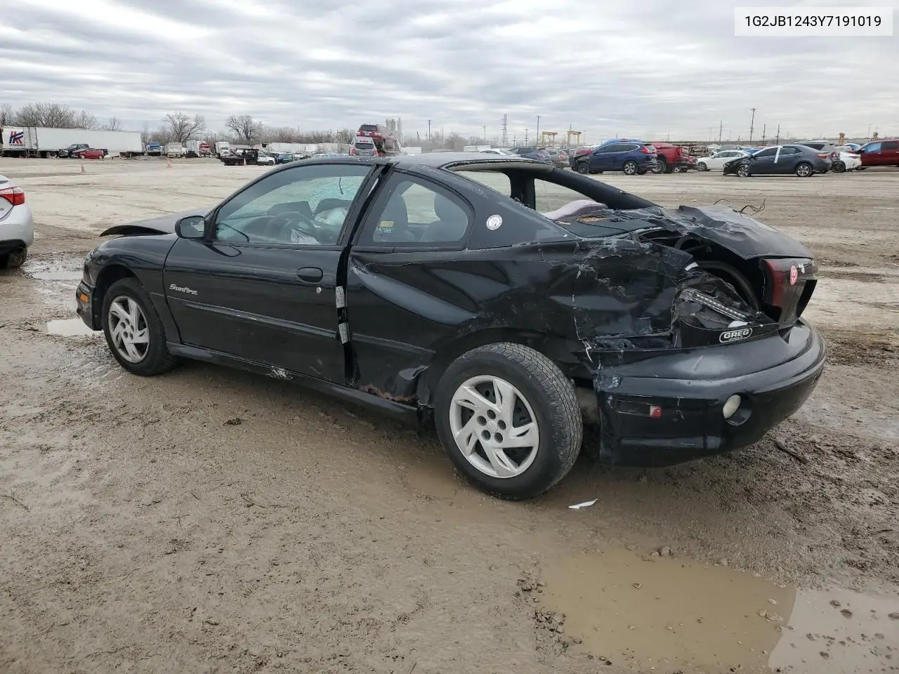 2000 Pontiac Sunfire Se VIN: 1G2JB1243Y7191019 Lot: 44512715