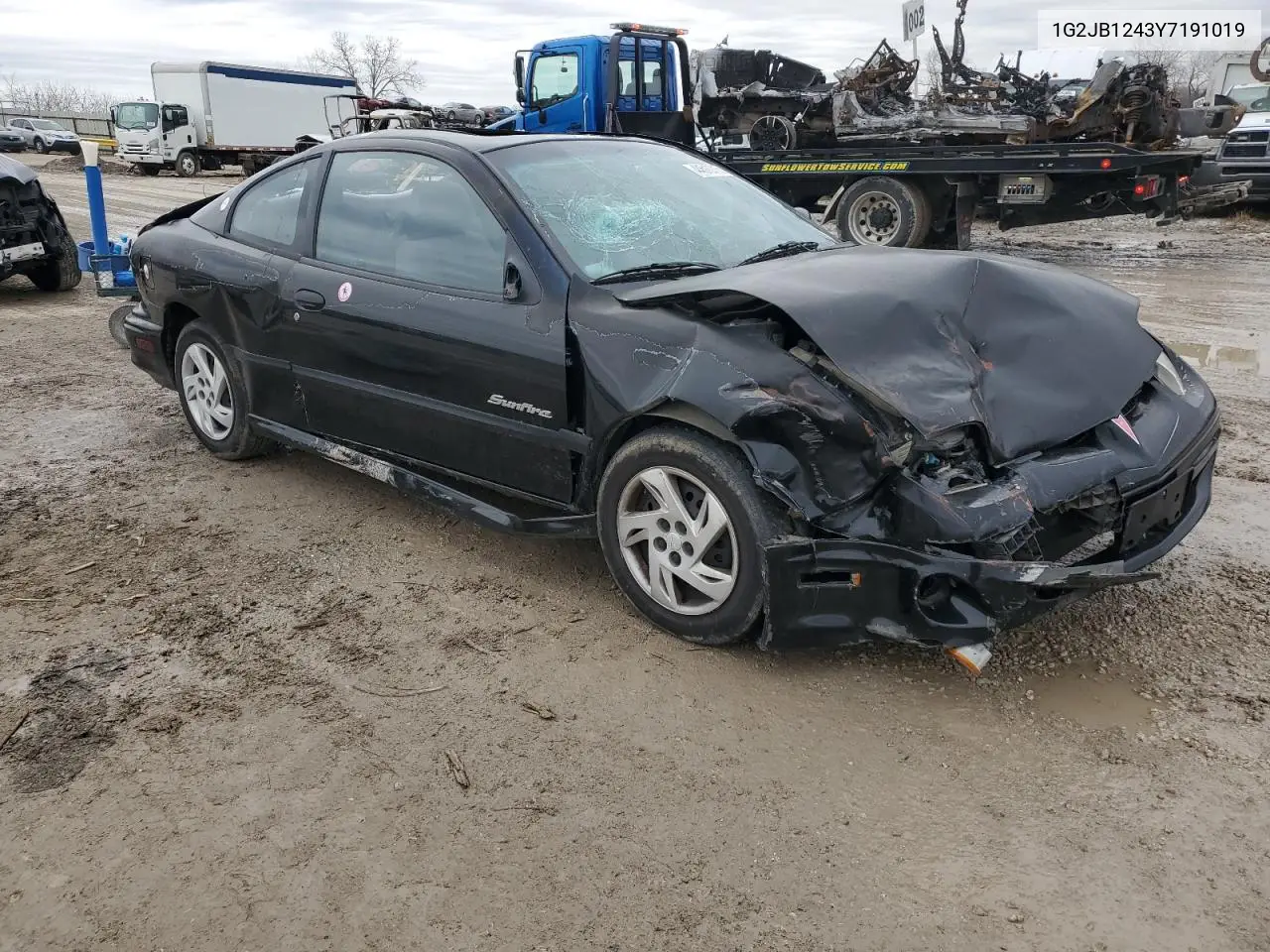 2000 Pontiac Sunfire Se VIN: 1G2JB1243Y7191019 Lot: 44512715