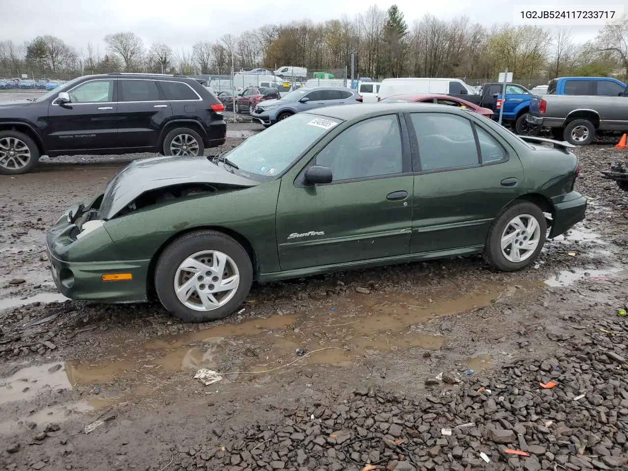 2001 Pontiac Sunfire Se VIN: 1G2JB524117233717 Lot: 52409085