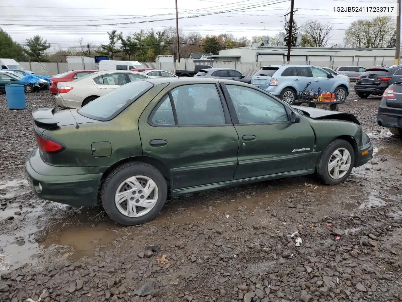 2001 Pontiac Sunfire Se VIN: 1G2JB524117233717 Lot: 52409085